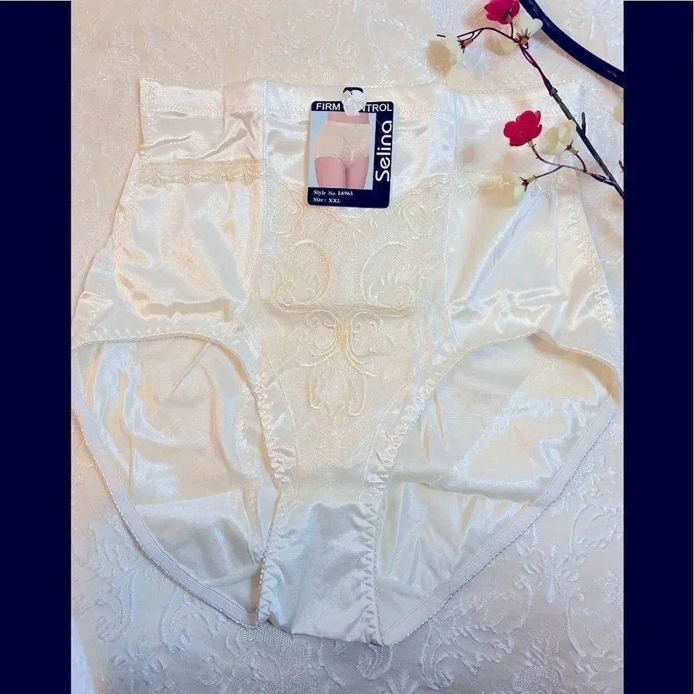 💐Selina  lace high waist Briefs Tummy control 3XL
